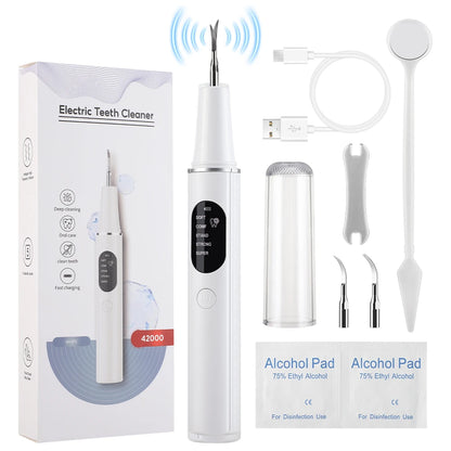 Ultrasonic Electric Teeth Cleaner & Tartar Plaque Remover for Professional Oral Care