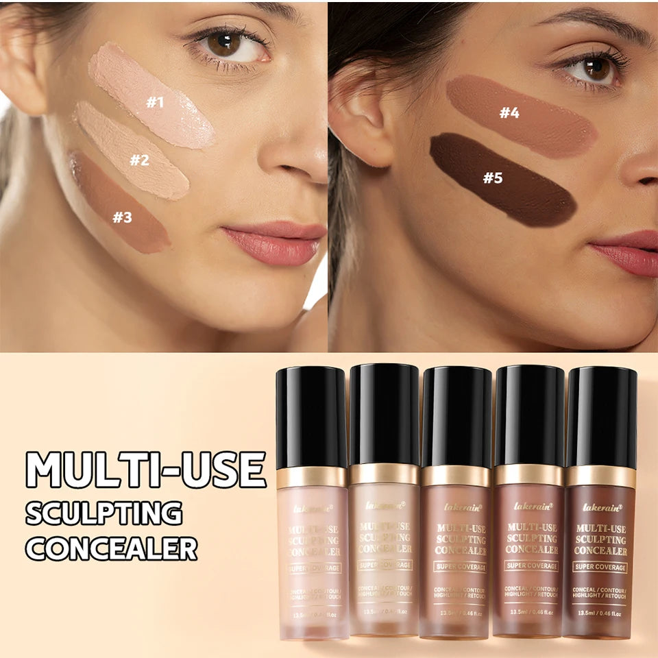 Full Coverage Waterproof Concealer - Matte Liquid Foundation - 12