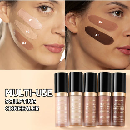 Full Coverage Waterproof Concealer - Matte Liquid Foundation