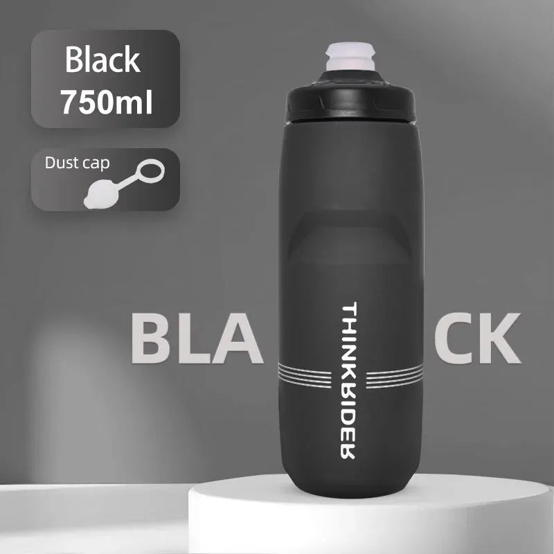 ThinkRider Sports Water Bottle - Leak-Proof Squeeze Bottle for Cycling & MTB