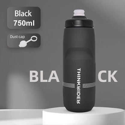 ThinkRider Sports Water Bottle - Leak-Proof Squeeze Bottle for Cycling & MTB