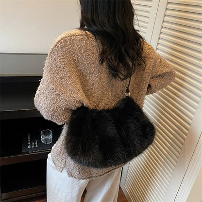 Luxury Plush Fur Shoulder Bag