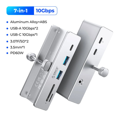 ORICO 6-in-1 USB 3.2 Hub 10Gbps High-Speed Data Transfer & SD/TF Reader