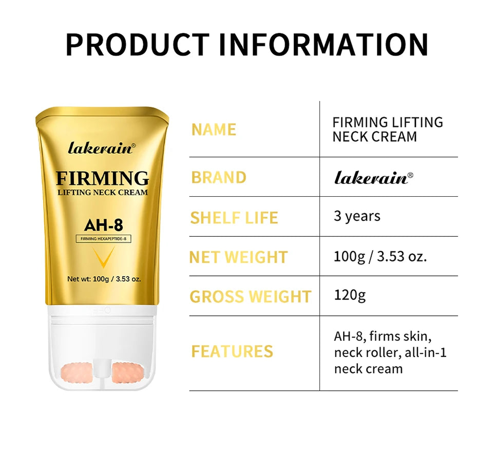 AH-8 Neck Firming Cream & Roller for Wrinkles & Crepey Skin - 17