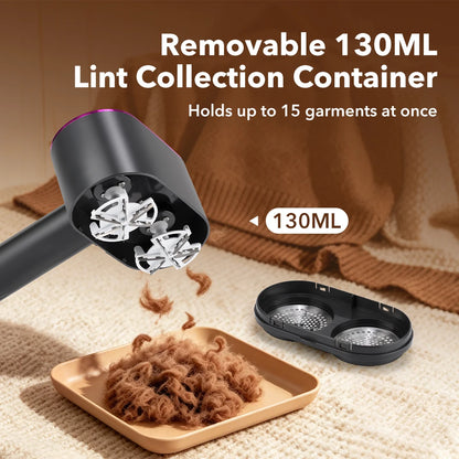 Electric Fabric Shaver - Portable Lint Remover with 5-Speed LED Display