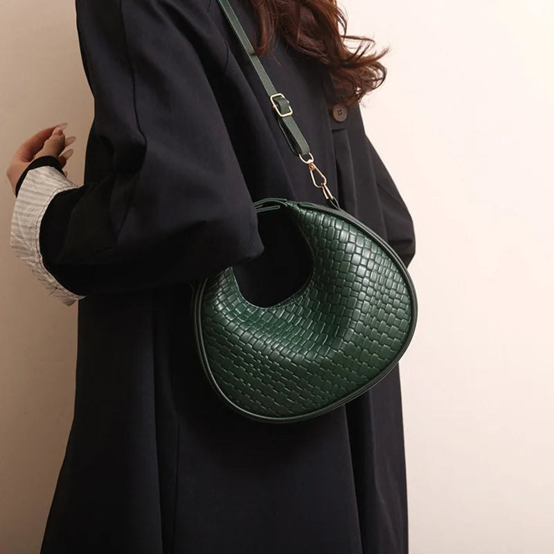 Luxury Half Moon Shoulder Bag