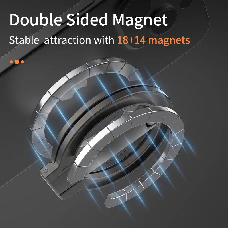 Foldable Magnetic Phone Holder for MagSafe - Universal Gym & Car Mount - 3