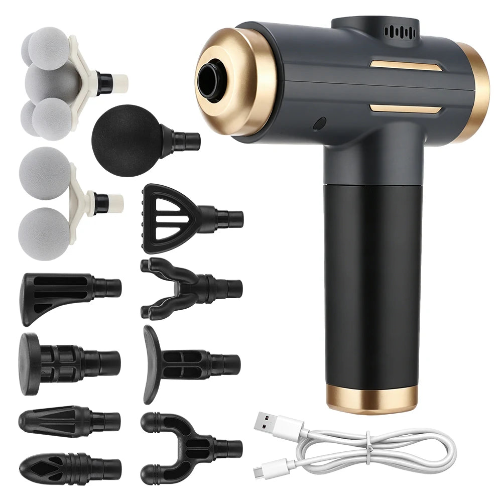 Deep Tissue Percussion Muscle Massage Gun - Handheld Body Recovery Massager