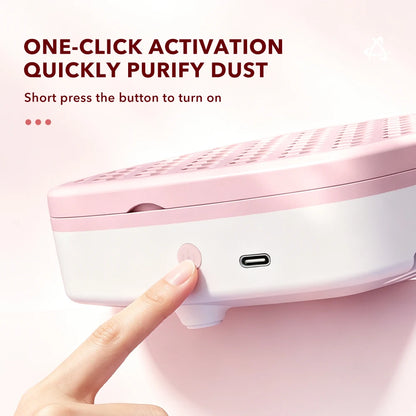 USB Nail Dust Collector with Washable Filter for Professional Manicure & Salon Use