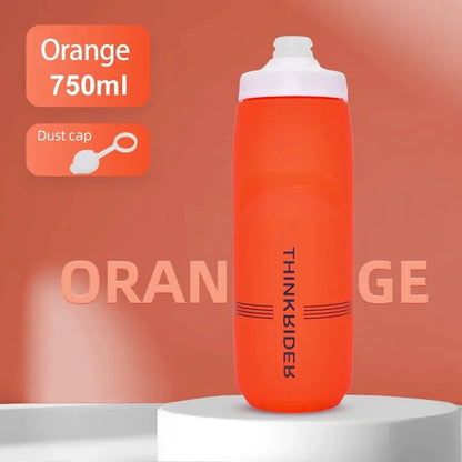 ThinkRider Sports Water Bottle - Leak-Proof Squeeze Bottle for Cycling & MTB