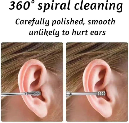 Professional Stainless Steel Ear Wax Removal Kit & Cleaning Tool Set