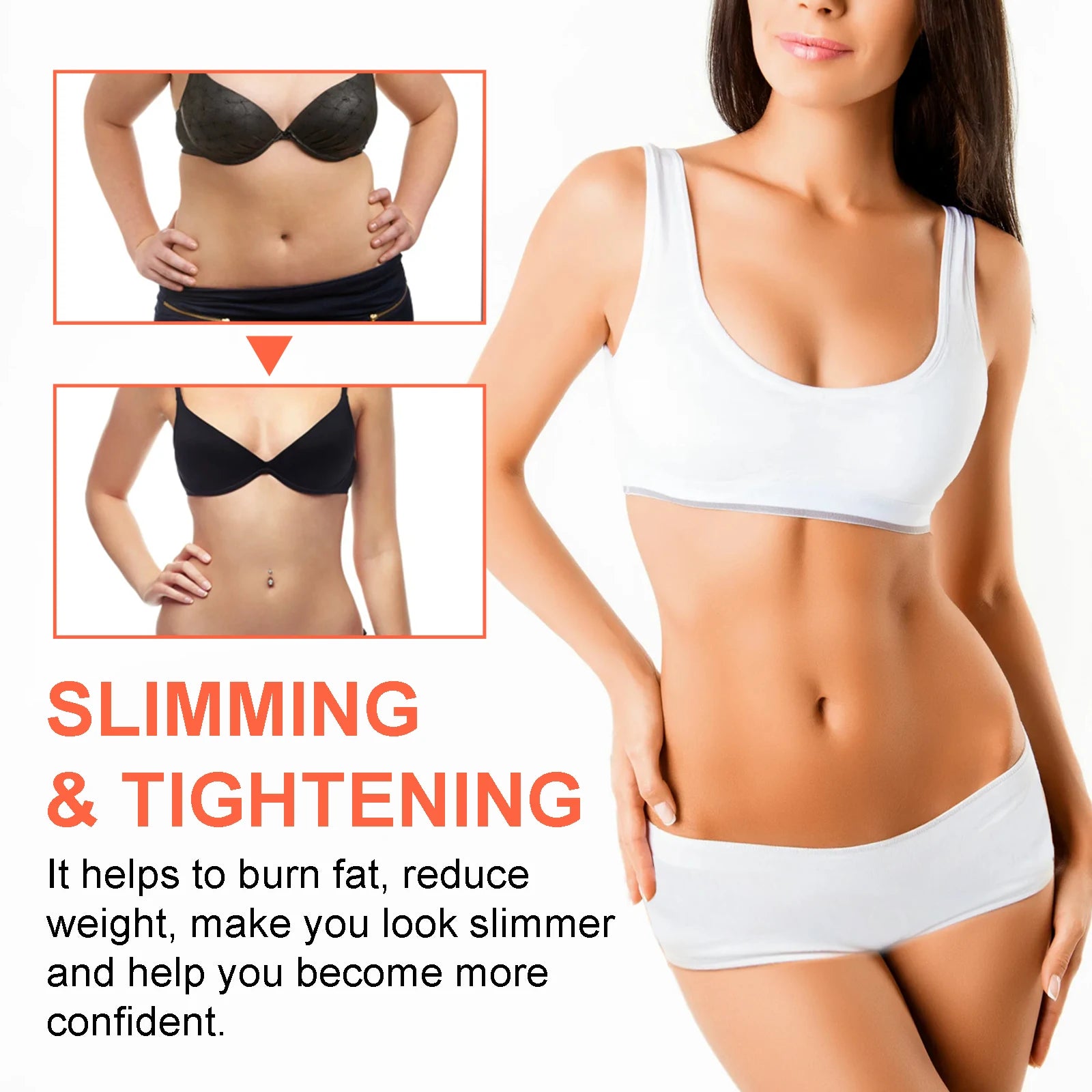 Anti-Cellulite Hot Cream for Body Slimming & Toning Massage Gel - 10