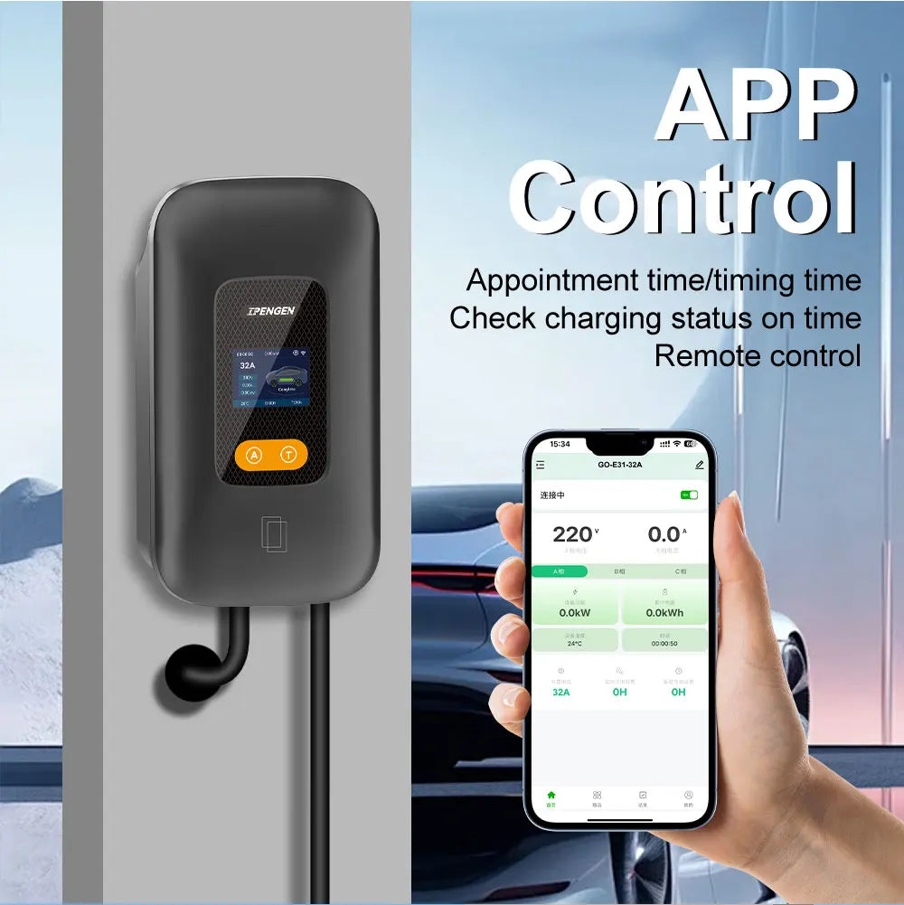 Type 1 EV Charging Station Wallbox – 7.6kW to 12kW Fast Home Charger - 10