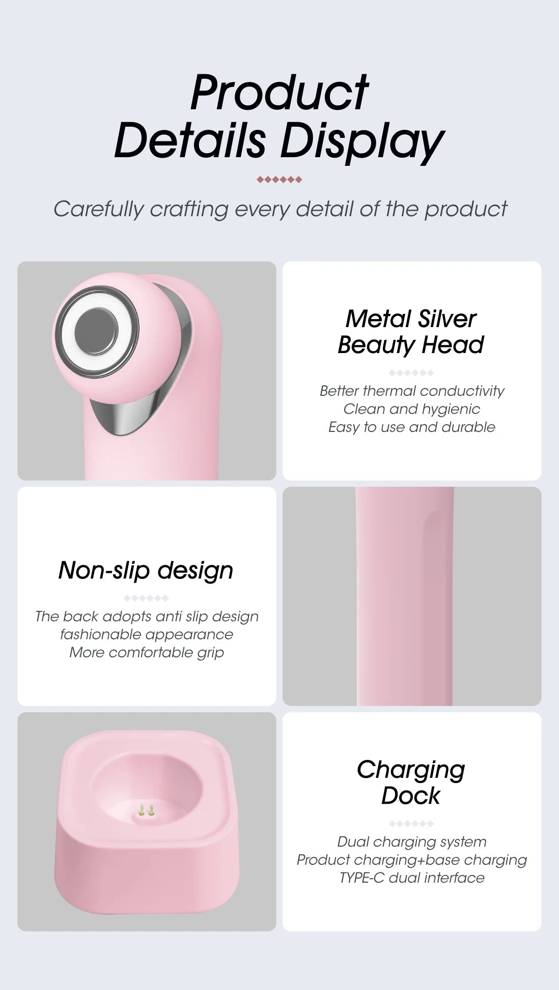 3-in-1 LED Photon Eye & Facial Massager Wand for Anti-Aging and Skin Lifting - 15