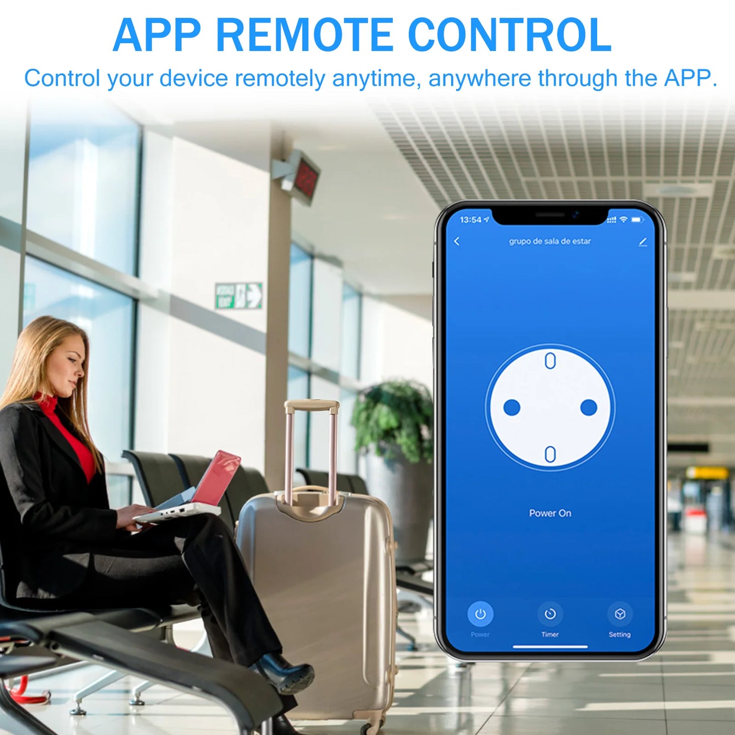 AU Smart WiFi Plug with Energy Monitor - Voice Control & Timer Socket