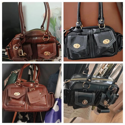 Luxury Trendy Stone Boston Bag