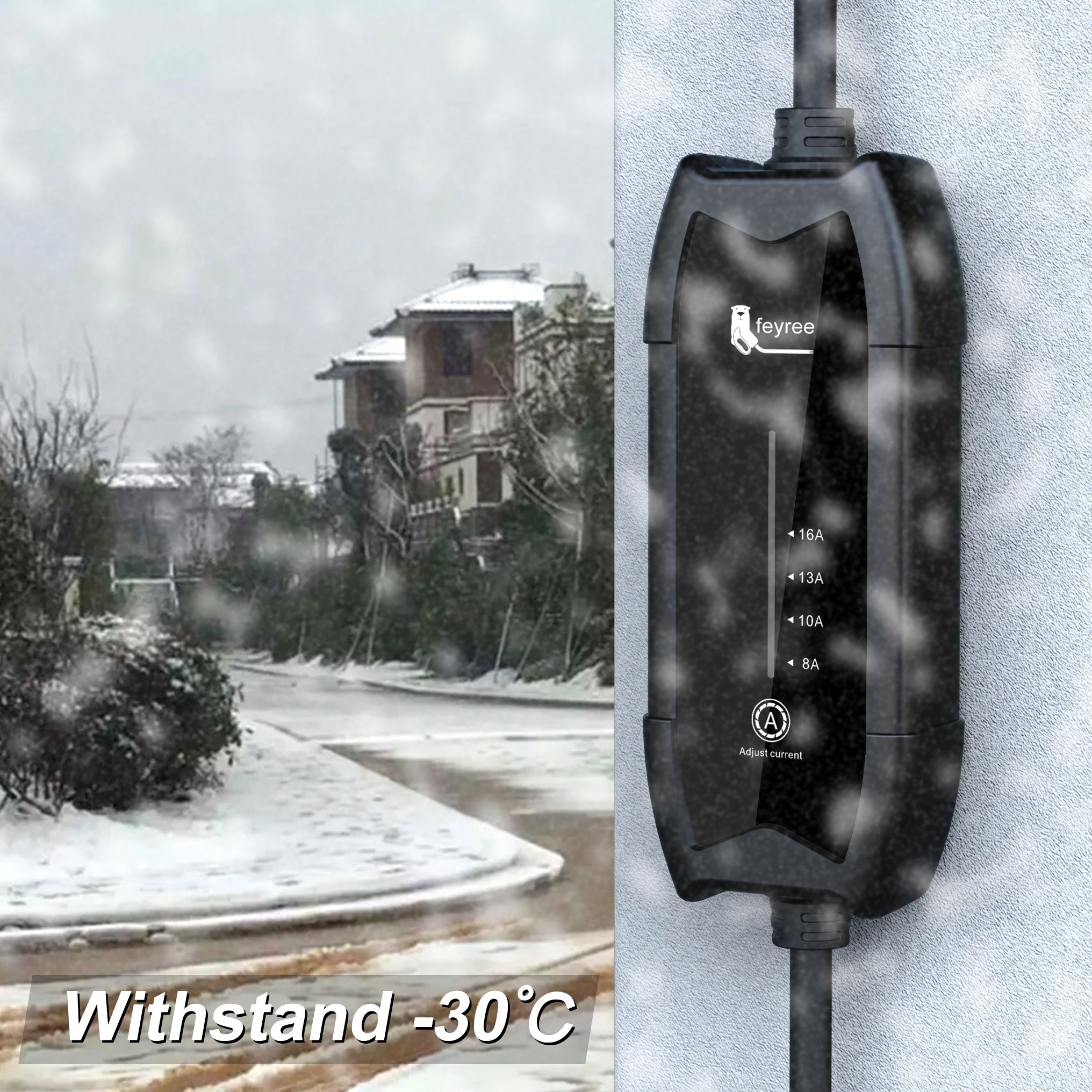Portable EV Charger 3.5KW Level 2 Electric Vehicle Charging Cable 16A - 14