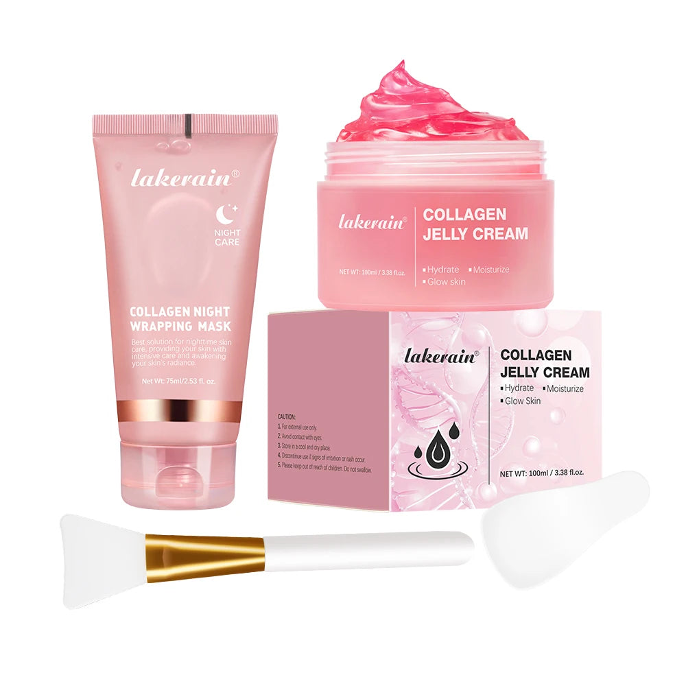 Overnight Collagen Wrapping Mask - Hydrating Peel-Off Facial Gel - 8