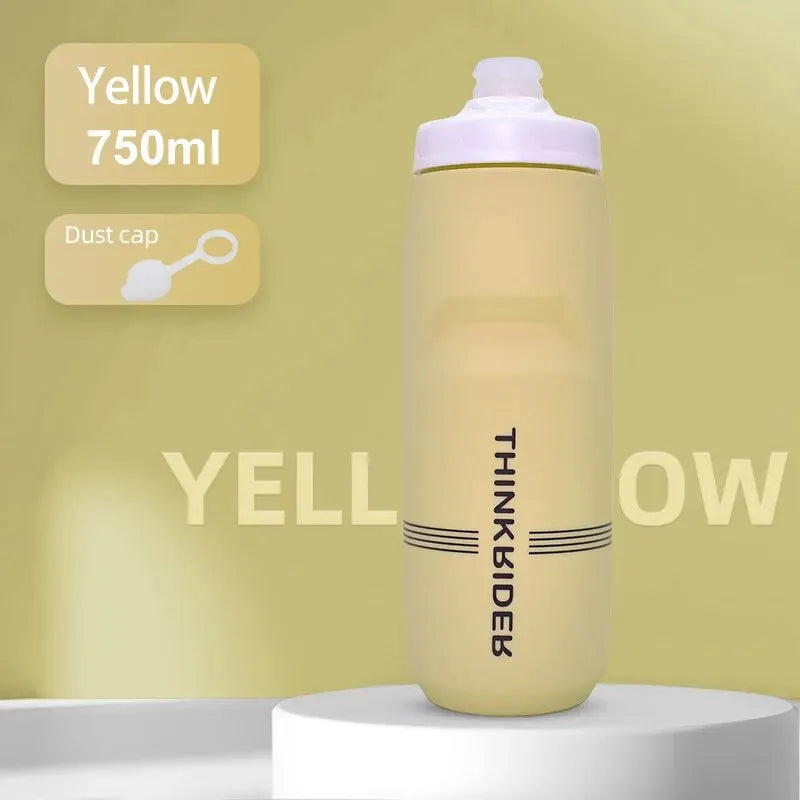 ThinkRider Sports Water Bottle - Leak-Proof Squeeze Bottle for Cycling & MTB