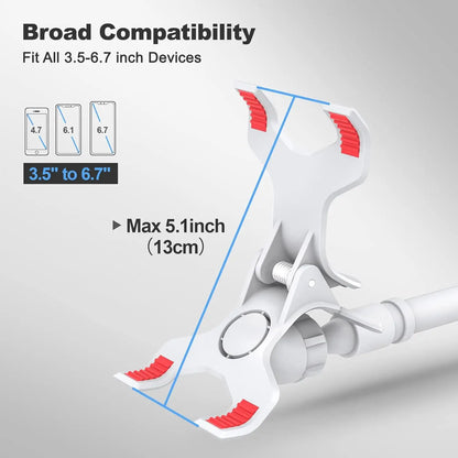 Flexible 360° Long Arm Lazy Phone Holder Mount for Bed & Desk