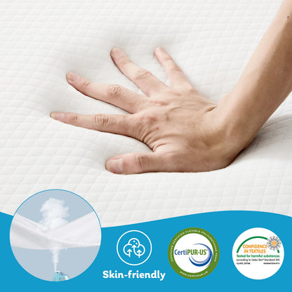 Portable Tri-Fold Memory Foam Mattress - Foldable Floor Bed for Guest & Travel