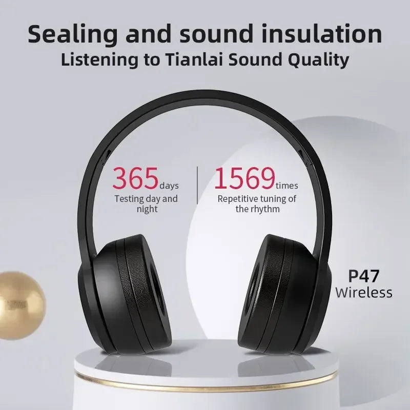 P47 Wireless Bluetooth 5.0 Foldable Stereo Gaming Headset - 4