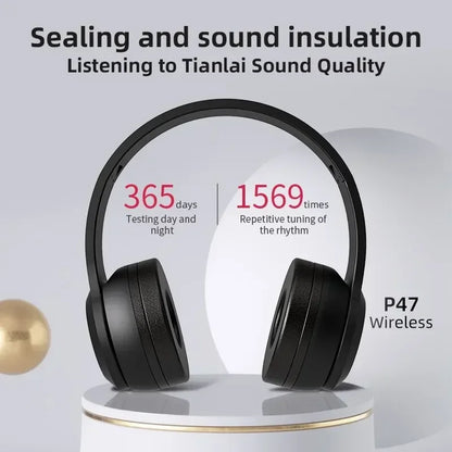 P47 Wireless Bluetooth 5.0 Foldable Stereo Gaming Headset