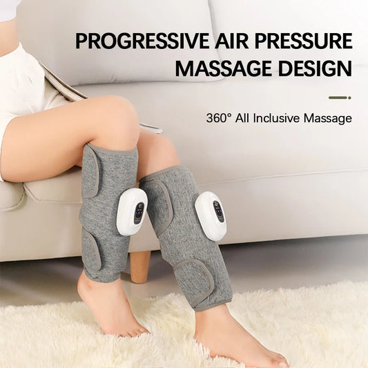 Wireless 360° Air Compression Leg Massager for Calf Relief & Blood Circulation