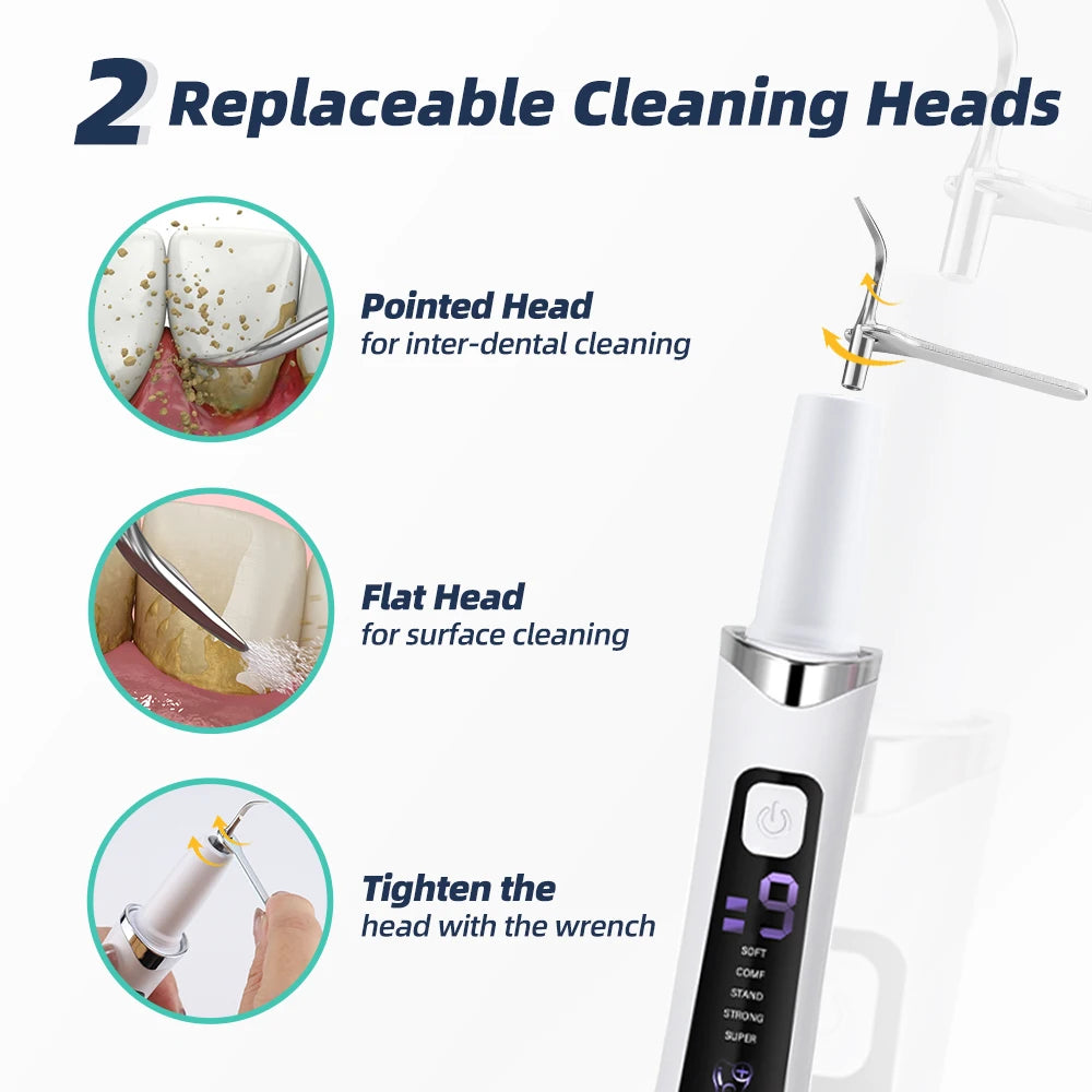 Ultrasonic Electric Teeth Cleaner & Tartar Remover for Professional Oral Care
