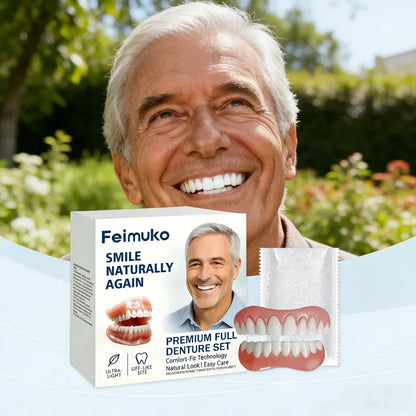 Natural Look Instant Cosmetic Denture Set for Comfortable Smile Correction