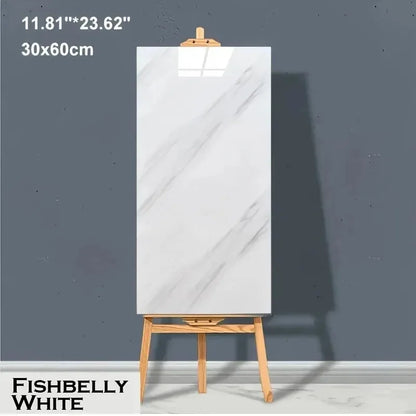 Waterproof Peel & Stick Marble Wall Tiles - Self Adhesive (30x60cm)