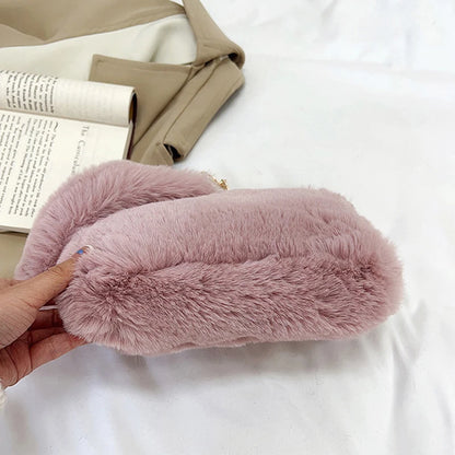 Luxury Plush Chain Crossbody
