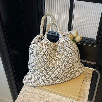 Luxury Boho Knitted Beach Tote