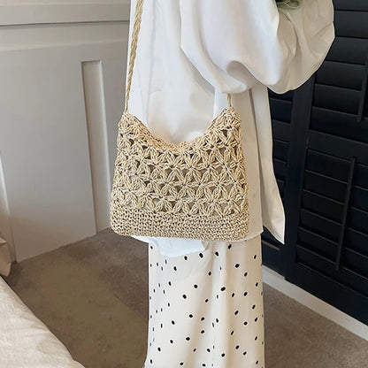 Luxury Woven Straw Crossbody