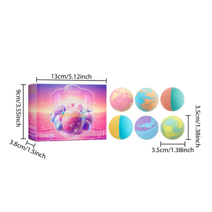 Natural Plant Essence Aromatherapy Spa Bath Bomb Set for Skin Moisturizing