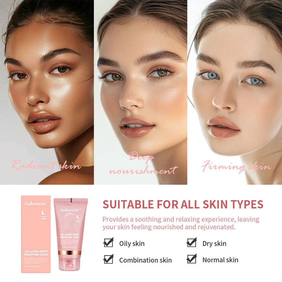 Overnight Collagen Wrapping Mask - Hydrating Peel-Off Facial Gel - 23