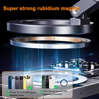 Foldable Magnetic Car Phone Holder with Electric Vacuum Suction Mount