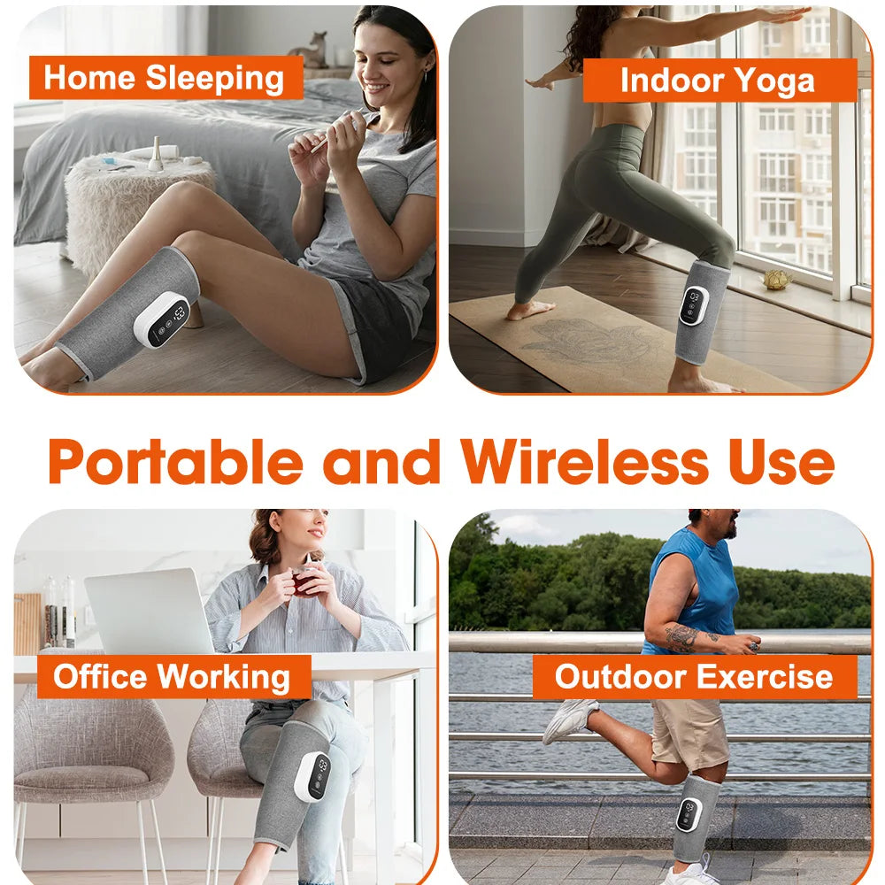 Wireless Electric Air Compression Leg & Calf Massager for Pain Relief - 18