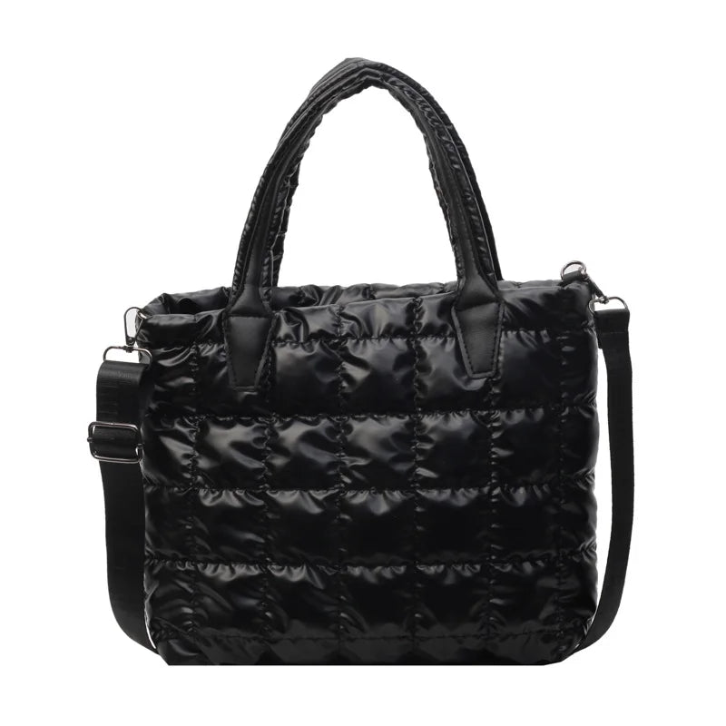 Luxury Quilted Puffy Tote Bag