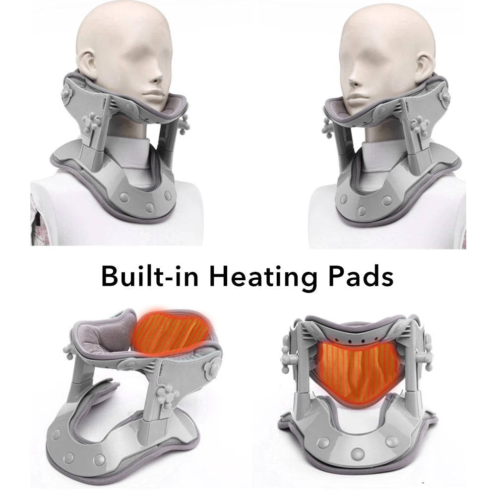 Heated Cervical Neck Traction Stretcher with Adjustable Height & Heat Therapy - 5