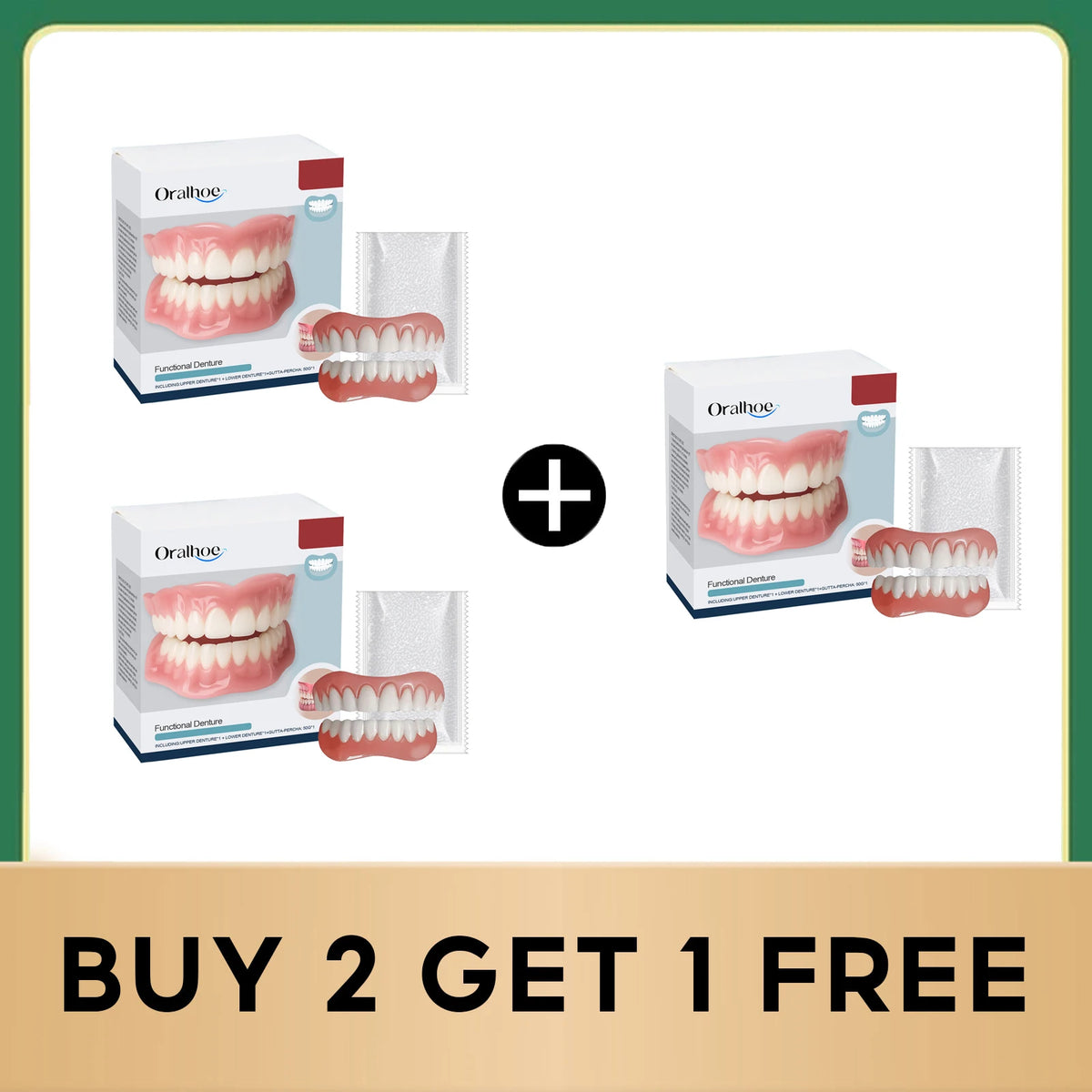 Silicone Dental Repair Kit - Removable Cosmetic Dentures for Natural Smile