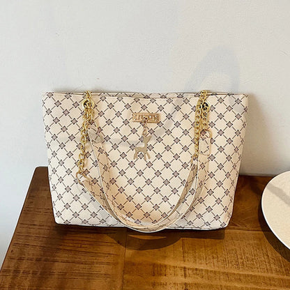 Luxury Vintage PU Tote Bag