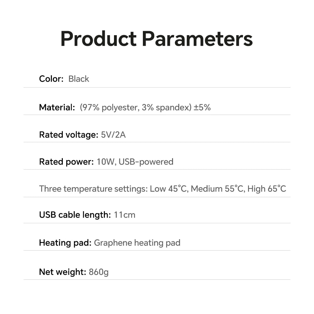 Graphene Heated Hooded Wearable Shawl Blanket with 3 Adjustable Temperature Settings