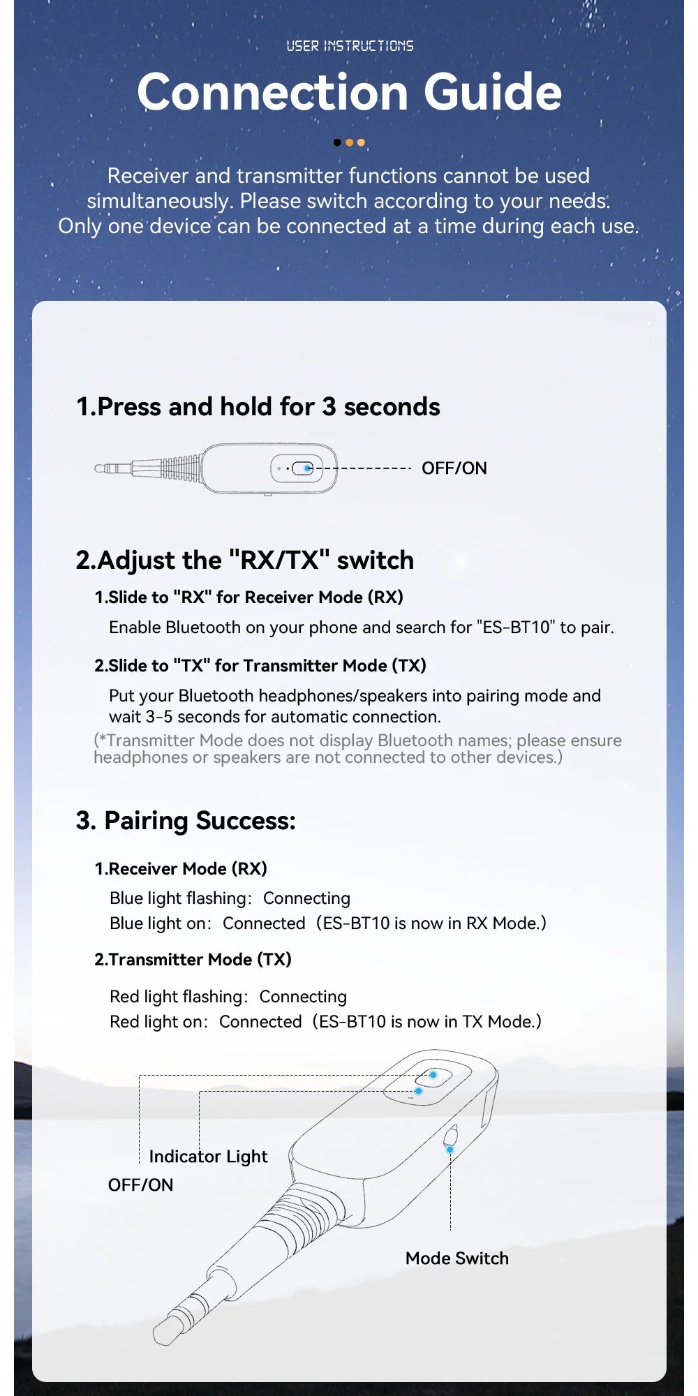 Essager 2-in-1 Bluetooth 5.1 Transmitter & Receiver for TV, Car & Audio - 19