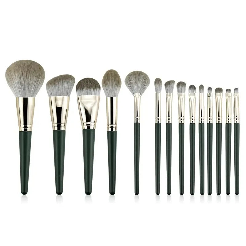 14-Piece Soft Fluffy Makeup Brush Set - Professional Cosmetic Tools