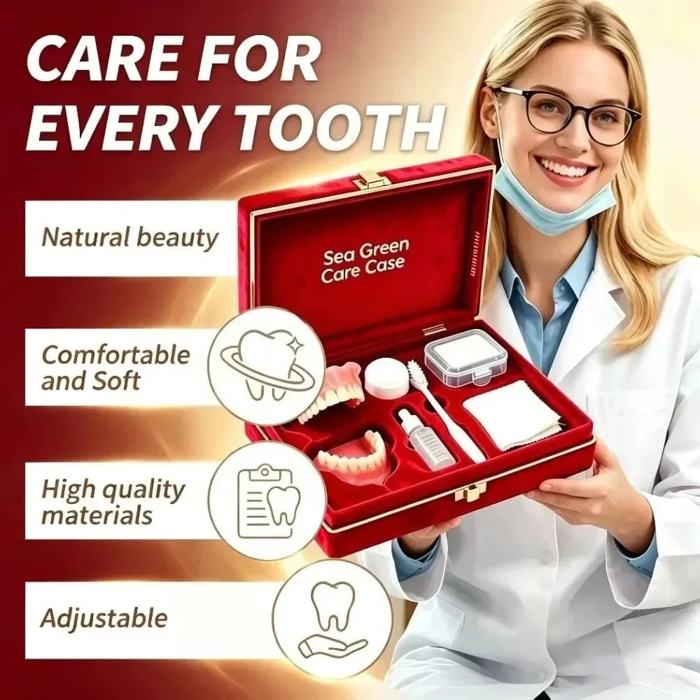 Premium Silicone Denture Set for Comfortable Aesthetic Smile Replacement - 5