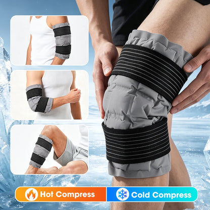 Dual-Action Hot & Cold Therapy Knee Wrap for Pain Relief and Recovery