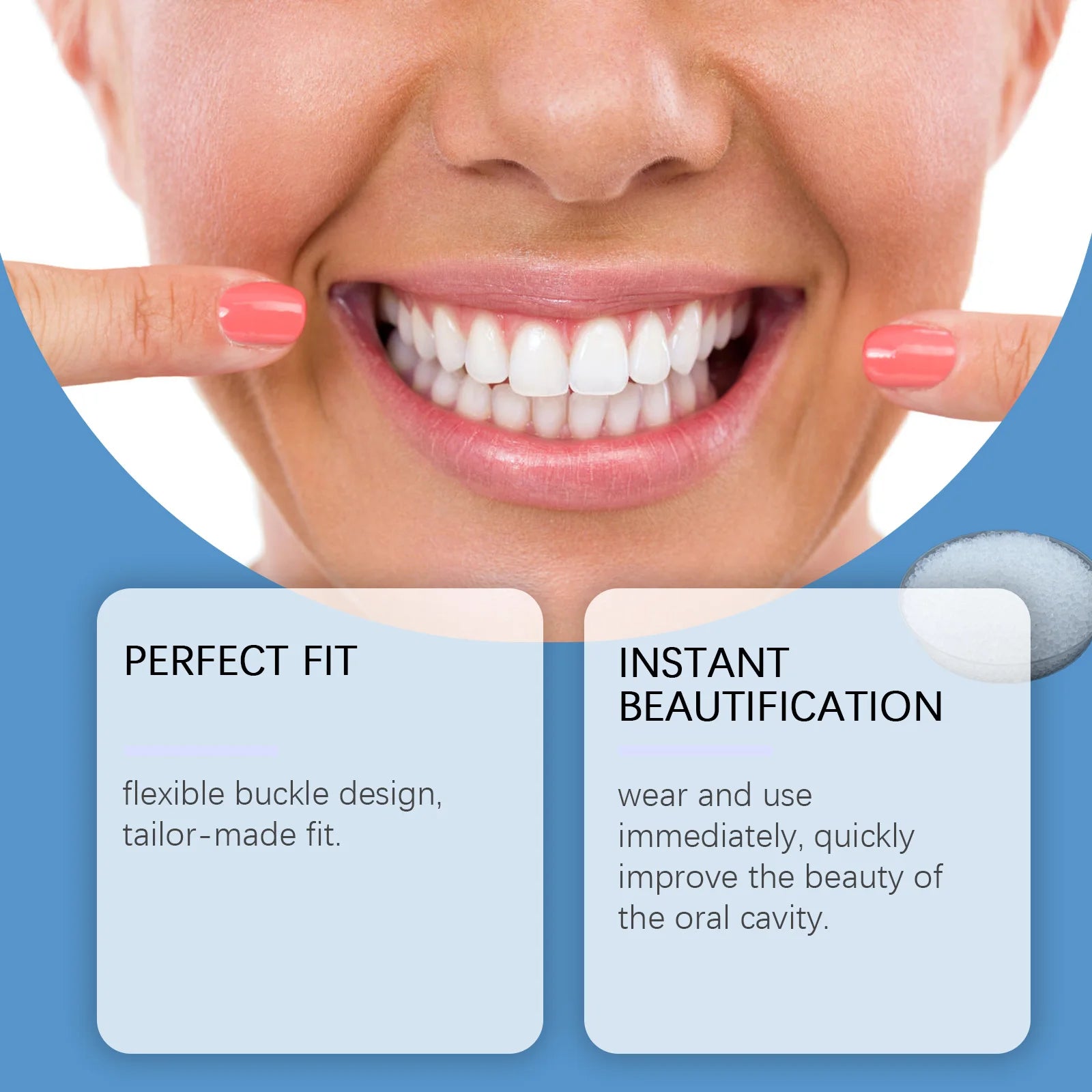 Snap-On Adjustable Smile Veneers for Instant Teeth Coverage and Whitening - 12
