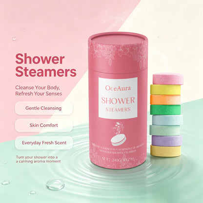 Aromatherapy Shower Steamers Set for Home Spa Relaxation and Stress Relief