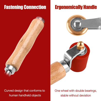 Silicone Seam Roller & Brass Penny Roller for PVC TPO EPDM Roofing Welding